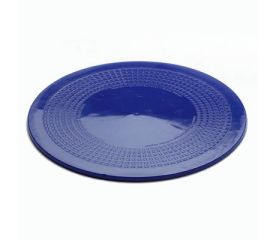 Dycem Round Mat - Blue-Hand Placing Firewood in Fireplace Wearing Heat Resistant Gloves 30cm Image 1-$33.00-0reviews-0 stars