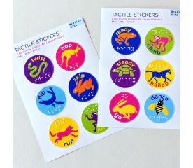 Braille Tactile Stickers - Sports-Braille Tactile Stickers Rewards Image 1-$25.00-0reviews-0 stars