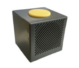 Talking Cube Clock - Grey-Talking Cube Clock Grey Image 1-$120.00-11reviews-0 stars