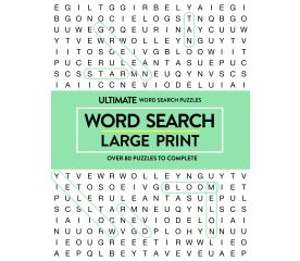 80+ Large Print Word SearchÂ Book-Image of front cover-$16.00-0reviews-0 stars