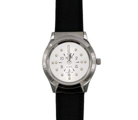 Swiss Braille Watch - Silver 34mm-J-Say logo-$345.00-New-0reviews-0 stars