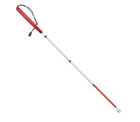 Ambutech No Jab Folding Cane 54&quot;/137cm (5 sections)-Bevria magnetic cane holder clip with mobility cane Image 1-$204.00-1reviews-0 stars