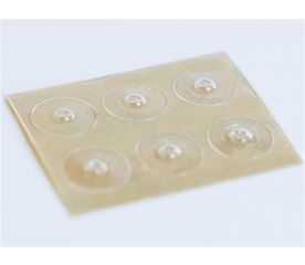 Loc Dots - Clear Round 6pk-Braille Tactile Stickers Rewards Image 1-$7.00-0reviews-0 stars