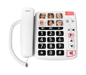 Big Button Amplified Phone with Picture Dialing - CARE80S-BlindShell Classic Case - Red closed-$90.00-4reviews-0 stars