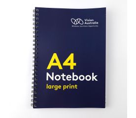 Vision Australia A4 Boldline Spiral Notebook - 100pp-A4 Superior Writing Guide Placed On Paper Image 1-$25.00-0reviews-0 stars