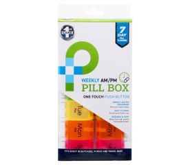 Weekly AM/PM 7 Day Pill Planner-Ezy Drop Guide &amp; Eye Wash Cup Image 1-$12.00-0reviews-0 stars