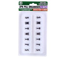 7 Day Pill Planner - 2 pack-Ezy Drop Guide &amp; Eye Wash Cup Image 1-$3.00-0reviews-0 stars