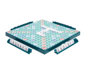 Large Print Braille Scrabble Board Game-tactile wooden draughts set pictured with case for draught pieces-$160.00-0reviews-0 stars