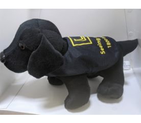 Plush Puppy L Plate Black-$29.00-1 reviews-0 stars