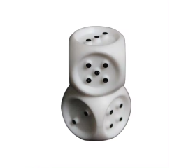 Tactile Dice - Set of 2-tactile wooden draughts set pictured with case for draught pieces-$8.00-New-0reviews-0 stars