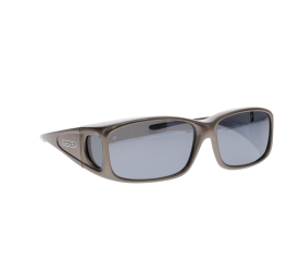 Fitover Razor POLARVUE Gunmetal - Grey Lens Small-front facing classic pocket slide out handheld magnifier on white background-$43.00-0reviews-0 stars