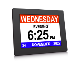 10-inch Digital Clock with 40 Alarm Reminders-Talking Cube Clock Grey Image 1-$149.00-Best seller-2reviews-0 stars