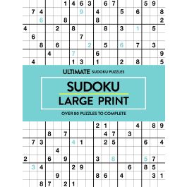 Sudoku Large Print Book - over 80 puzzles