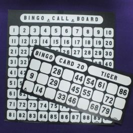 Large Print Bingo- 21 Cards and Call Board