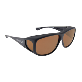 Fitover XL Aviator Matte Black - Amber Lens