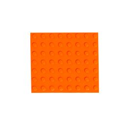 Bump Dots Small Round Flat Top Fluoro-Orange - 56 pack