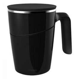 Anti-spill suction mug Black