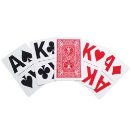 Large Print Playing Cards - Red