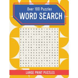 100+ Large Print Word Search Book