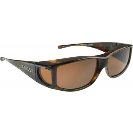 Fitover L Jett Brown Marble - Amber Lens
