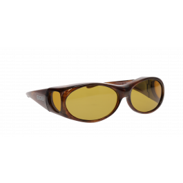 Fitover S Aurora Brown Marble - Yellow Lens